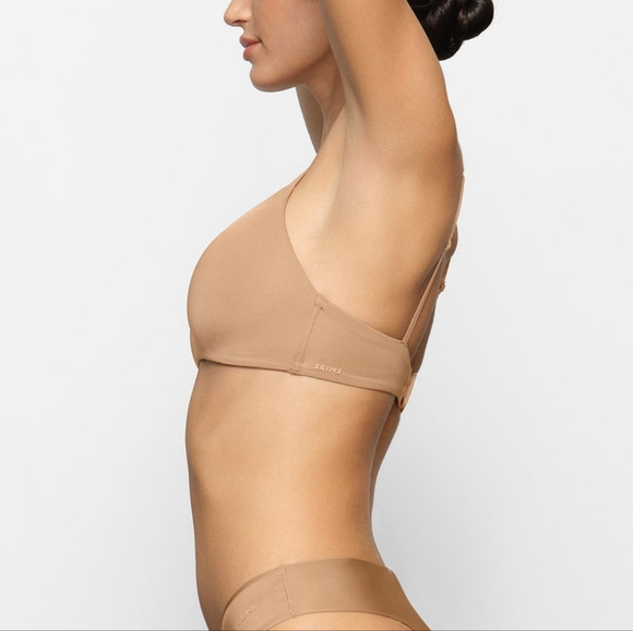NWT SKIMS WIRELESS FOR T'SHIRT DEMI BRA, VARIOUS SIZES, OCHRE - Picture 3 of 7